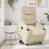 vidaXL Stand Up Massage Recliner Chair Cream