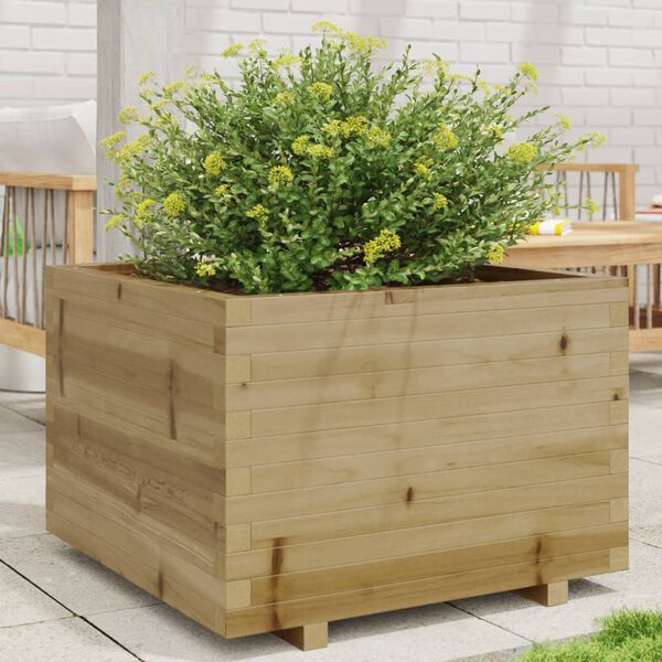 vidaXL Garden Planter Natural wood Vacuum pressure impregnated pinewood
