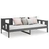 vidaXL Day Bed Grey Solid Pine Wood 31.5 x 79.0 in Convertible Design
