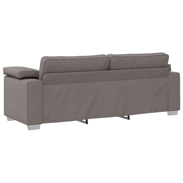 vidaXL Sofa Taupe 86.22 x 30.31 x 32.28 in Fabric