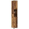 vidaXL Bathroom Cabinet with Storage Old Wood 11.81 x 13.78 x 75.59 in