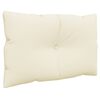 vidaXL Pallet Cushion Set of 3 Cream Fabric (100% polyester) Standard