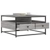 vidaXL Coffee Table Grey Sonoma Engineered wood, Metal Coffee Table