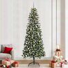 vidaXL Artificial Christmas Tree with 300 LEDs Green 94.49 in