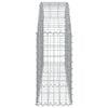 vidaXL Gabion Basket Silver Galvanized Iron Medium Durable
