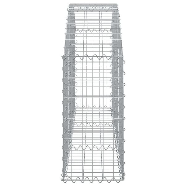 vidaXL Gabion Basket Silver Galvanized Iron Medium Durable