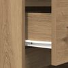 vidaXL Bedside Cabinet Artisan Oak Engineered Wood Medium