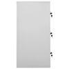 vidaXL Locker Cabinet Set of 2 Light Grey Steel Medium Locker Cabinet