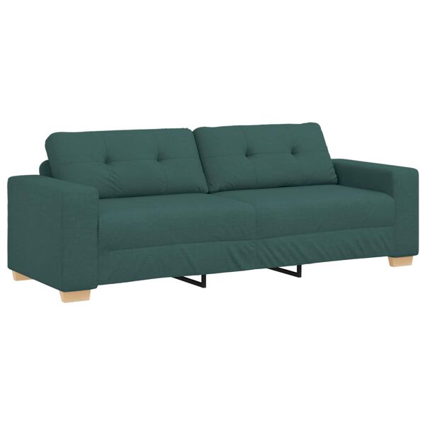 vidaXL Sofa Dark Green 87.01 x 30.71 x 31.50 in Fabric