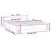 vidaXL Bed Frame With Headboard Light Grey