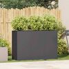 vidaXL Planter Black Cold-Rolled Steel Large Planters Planter