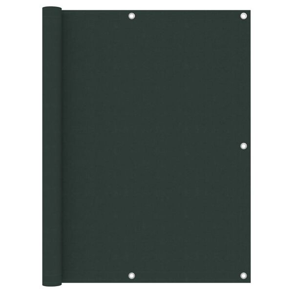 vidaXL Balcony Screen Dark Green 47.2x236.2" Oxford Fabric
