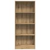 vidaXL Bookcase Artisan oak Engineered wood 23.6x9.4x56.3 in Bookcase