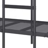 vidaXL Bunk Bed Black Steel, Mesh Fabric Small Single Bunk Bed