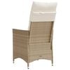 vidaXL Reclining Garden Chair Set of 2 Beige