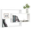 vidaXL Wall Shelf White Engineered Wood Medium Wall mounting