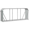 vidaXL Log Holder Light Gray 92.1"x17.7"x39.4" Galvanized Steel