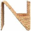 vidaXL Magazine Holder Brown Water Hyacinth, Metal Frame