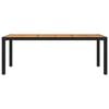 vidaXL Outdoor Dining Set Black