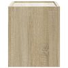 vidaXL Wall-mounted Bedside Cabinet Sonoma Oak Engineered Wood