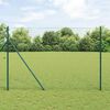 vidaXL Hexagon Fence Green 59.1" x 1968.5" Steel