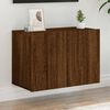 vidaXL TV Cabinet Brown oak Engineered wood Small to Medium TV Cabinet