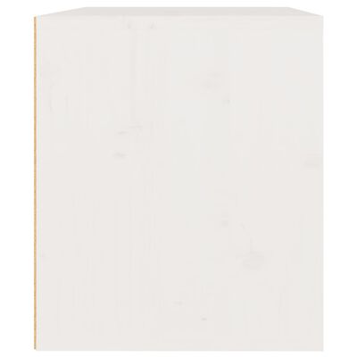vidaXL Wall Cabinet White 17.7"x11.8"x13.8" Solid Wood Pine
