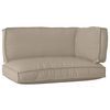 vidaXL Pallet Cushion Set 3 pcs Taupe Oxford Fabric