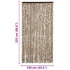 vidaXL Insect Curtain Beige and Brown 39.4x86.6" Chenille