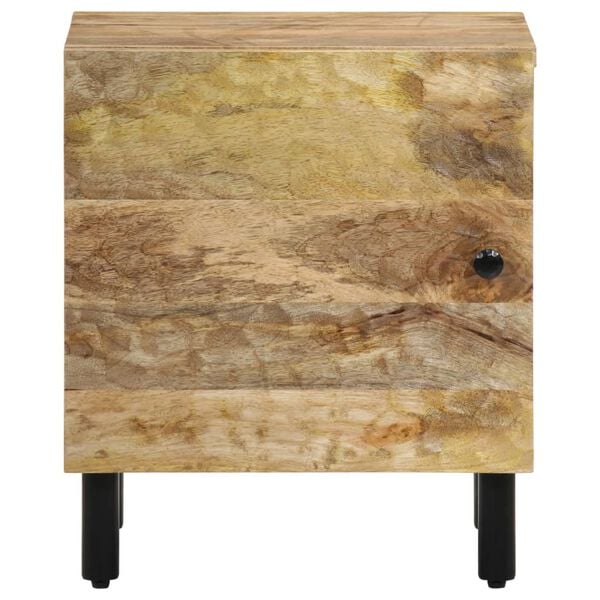 vidaXL Bedside Cabinet Natural wood Solid mango wood, engineered wood, iron