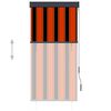 vidaXL Outdoor Roller Blind Orange and brown
