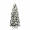 vidaXL Artificial Christmas Tree with 300 LEDs White 82.68 in