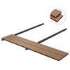 vidaXL WPC Hollow Decking Boards with Accessories 65.6 '&sup2; 7.2 ' Teak (10x45002)