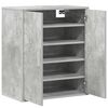 vidaXL Shoe Cabinet Concrete Grey Engineered Wood Medium Shoe Cabinet