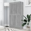 vidaXL Book Cabinet Grey Sonoma Engineered Wood Tall Book Cabinet