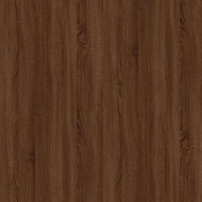 vidaXL Coffee Table Brown Oak 39.4"x19.7"x17.7" Engineered Wood and Iron
