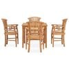 vidaXL Garden Dining Set Natural Teak