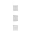 vidaXL Wall Corner Shelf White Engineered wood Medium Wall Corner Shelf