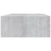 vidaXL Drawer Shelf Concrete grey MDF, metal Compact