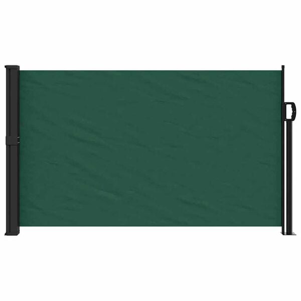 vidaXL Retractable Side Awning Dark Green 46.1"x118.1"