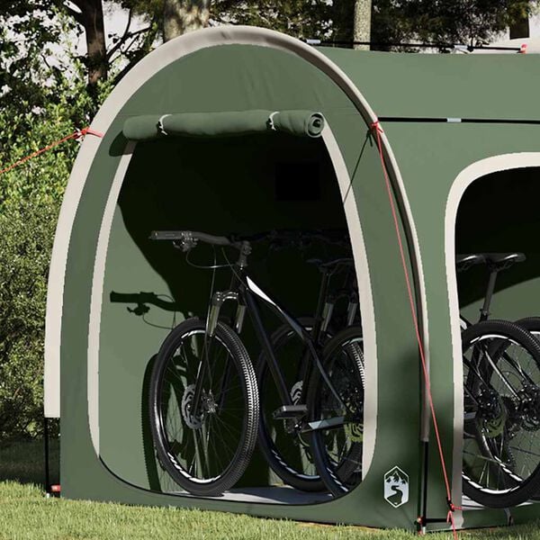 vidaXL Bike Storage Tent with Roof Green 218 x 156 x 180 cm