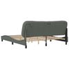 vidaXL Bed Frame Dark Gray