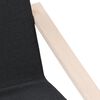 vidaXL Relaxing Chair Black 100% polyester fabric, solid birch wood, plywood