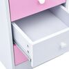 vidaXL Child Desk Pink and White Engineered Wood Medium Tiltable
