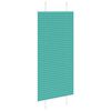 vidaXL Pleated Blind Petrol Green 100% Polyester 25.6x59.1 in