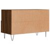 vidaXL TV Cabinet Brown oak Engineered wood, iron Standard TV Cabinet