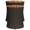 vidaXL Garden Side Table Black and brown