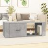 vidaXL Coffee Table Concrete grey Engineered wood Medium Coffee Table