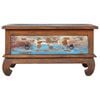 vidaXL Coffee Table Multicolor Reclaimed teak wood