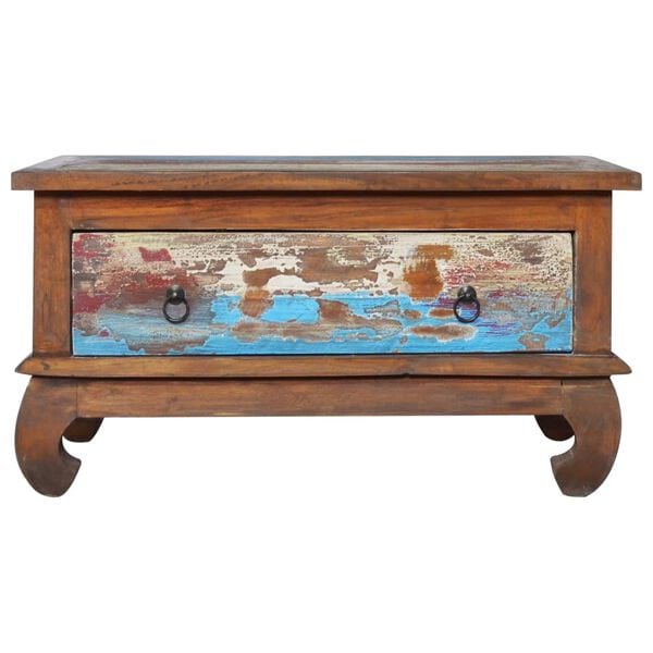 vidaXL Coffee Table Multicolor Reclaimed teak wood